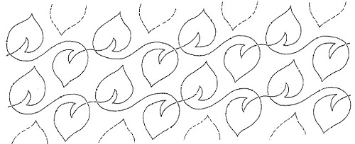 Blowing Leaves (Interlocking) - 2 rows of 6"